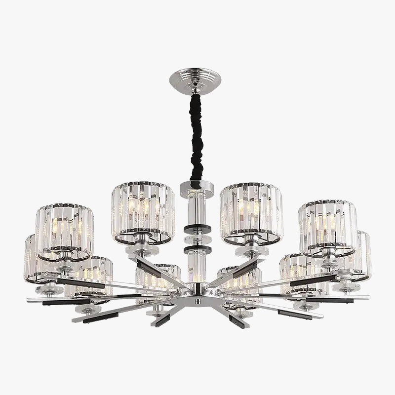 Elegant nordisk krystallysekrone