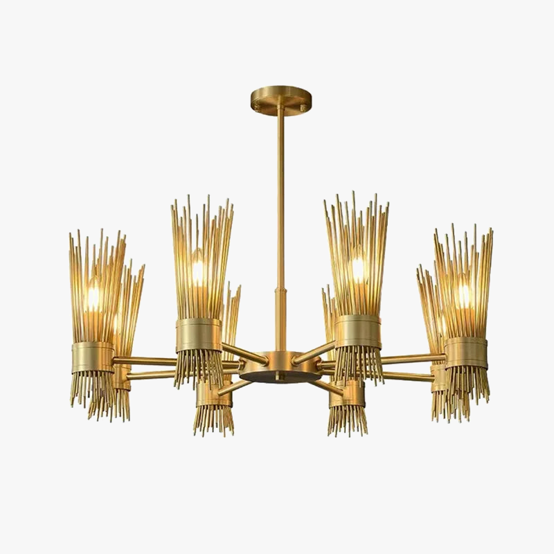 dekorativ loftlampe i massiv kobber med LED til hjemmet, kreativ