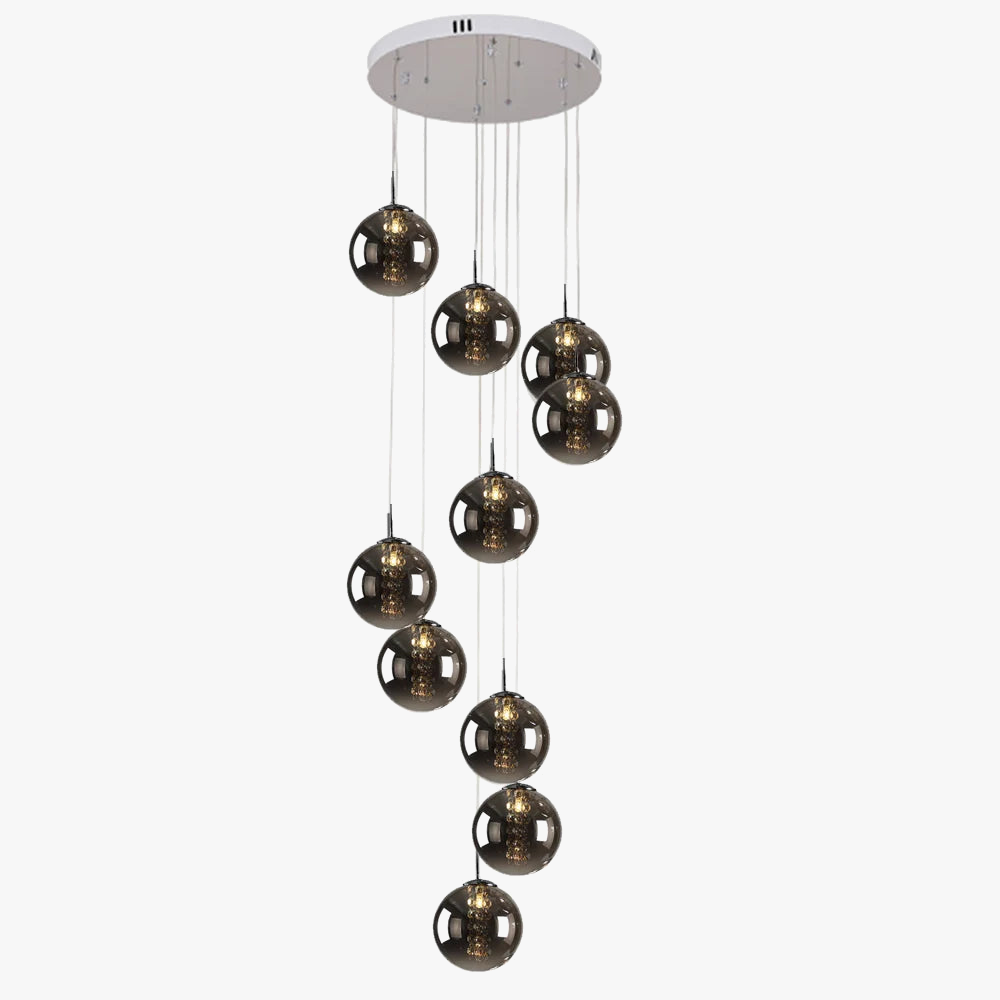 Moderne LED-glaslampe til trappe