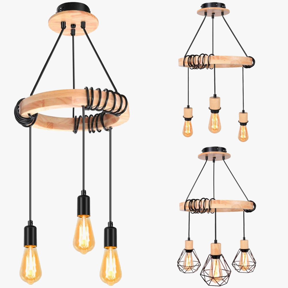 Nordisk vintage-spiderlampe i metal