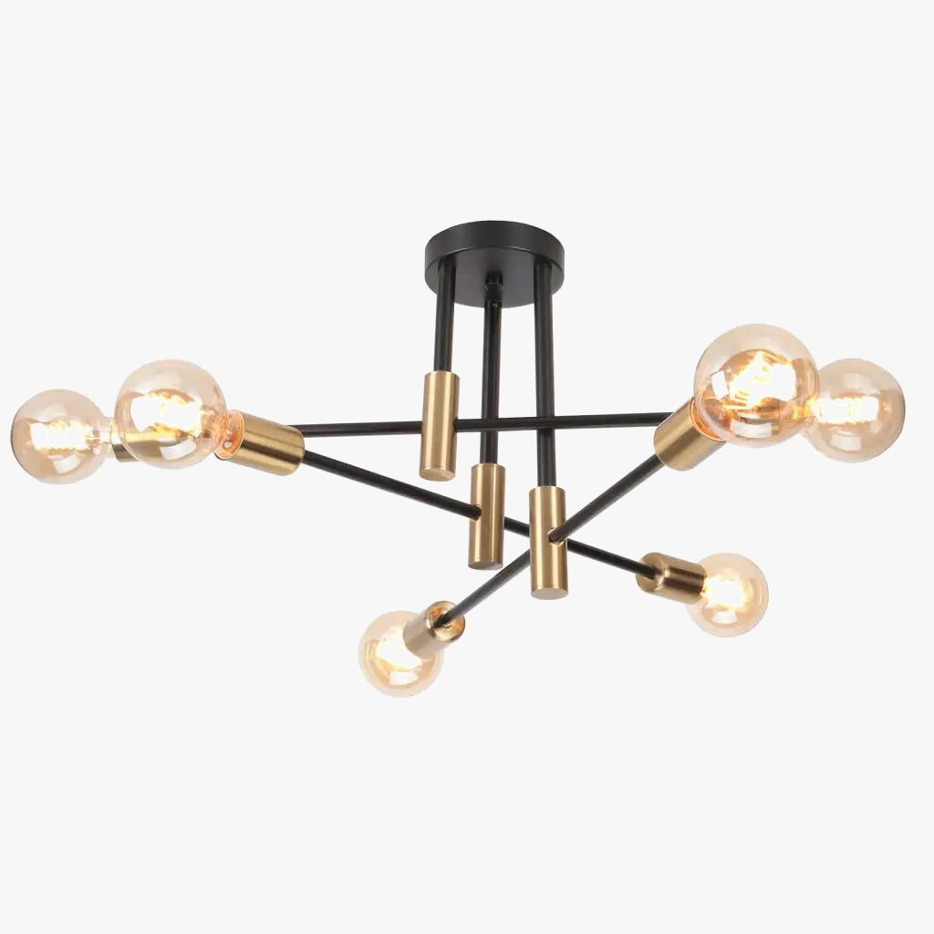Retro design vintage metal lysekrone
