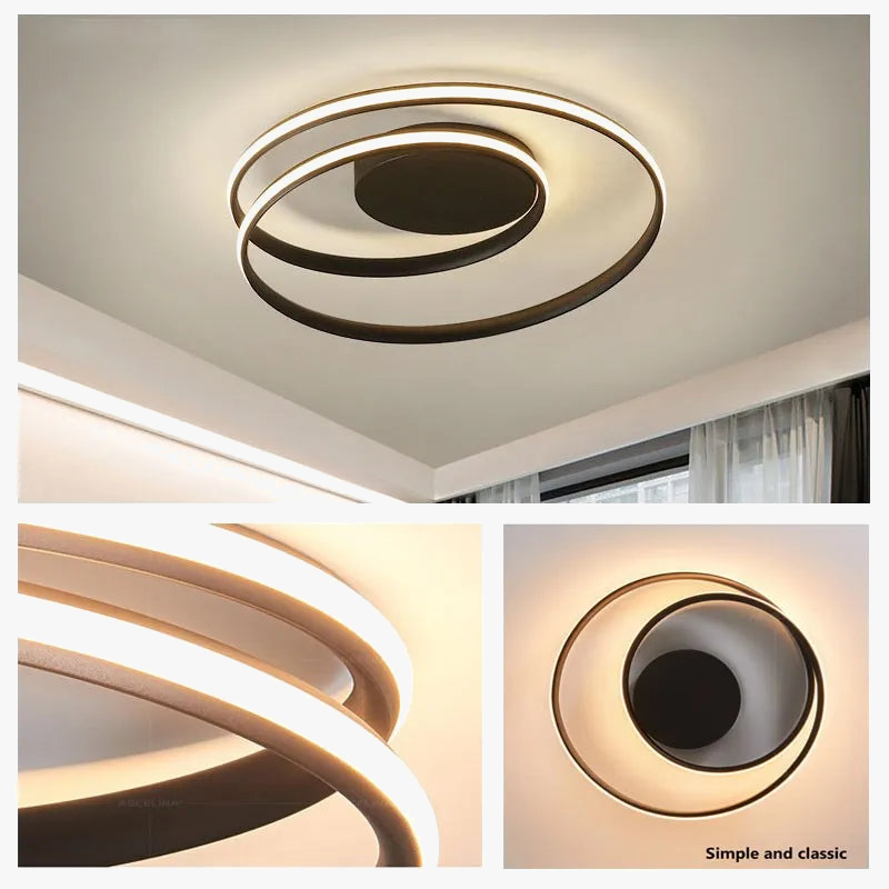 Moderne elegant hvid LED lysekrone