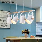 Lustre Led Bois Métal Ajustable Luminaire Chambre