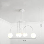 Lustre Led Branches Dorées Design 6 Lampes - Blanc Luminaire Chambre