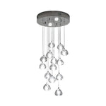 Lustre Led Cristal Transparent Luminaire Chambre