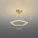Lustre Led Design Formes Originales Doré - A / Chaude Luminaire Chambre