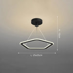Lustre Led Design Formes Originales Noir - A / Chaude Luminaire Chambre