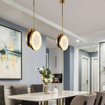 Lustre Led Design Marbre Doré Luminaire Chambre