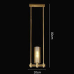 Lustre Led Design Métal Doré 20 X 8 80Cm Luminaire Chambre