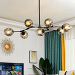 Lustre Led Design Métal Et Verre Luminaire Chambre