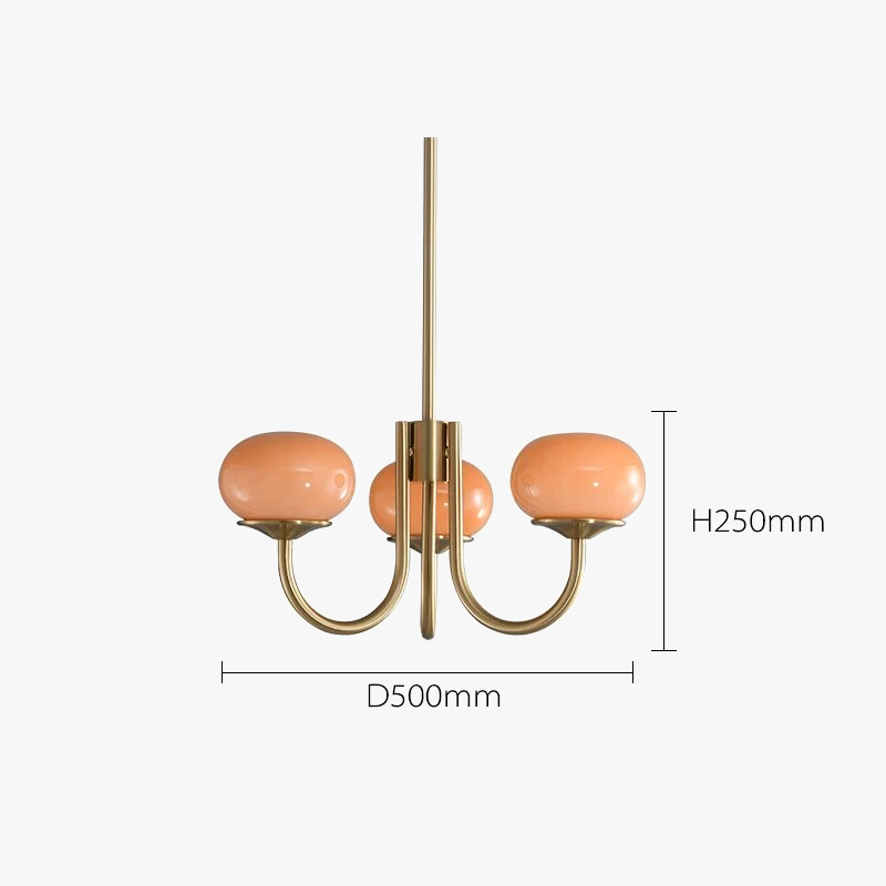 Moderne loftslampe i opalhvidt glas