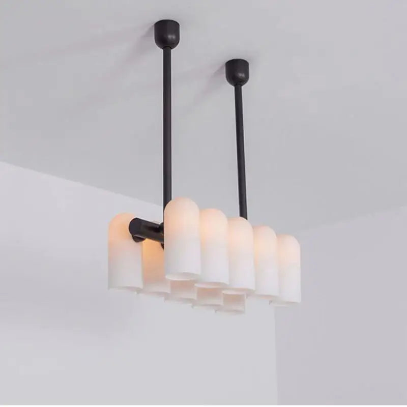 Art deco LED-glas lysekrone moderne hængelampe