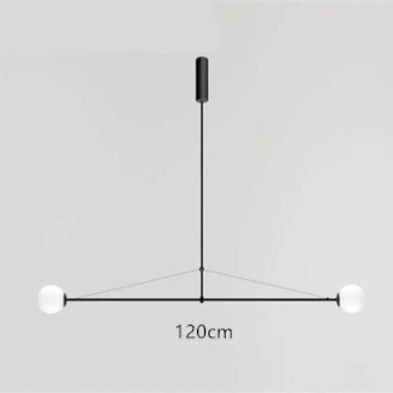 Lustre Led Minimaliste Noir Karry Luminaire Chambre