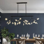 Lustre Led Moderne Branches Bois Luminaire Doré
