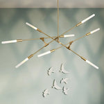 Lustre Led Moderne Suvan Baguettes Luminaire Chambre
