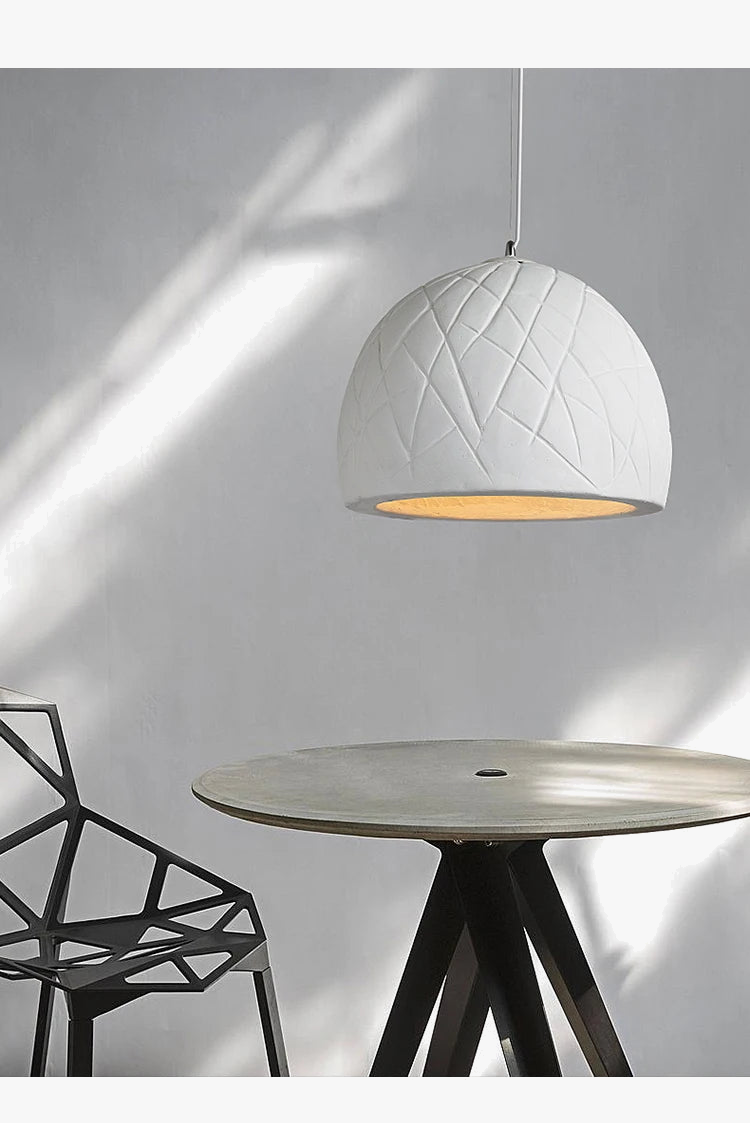 semi-cirkulær LED-pendel i wabi-sabi nordisk og kreativ stil
