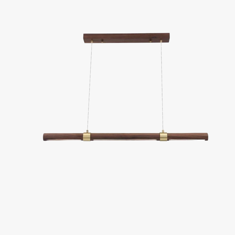 Lysekrone af massiv eg, minimalistisk design