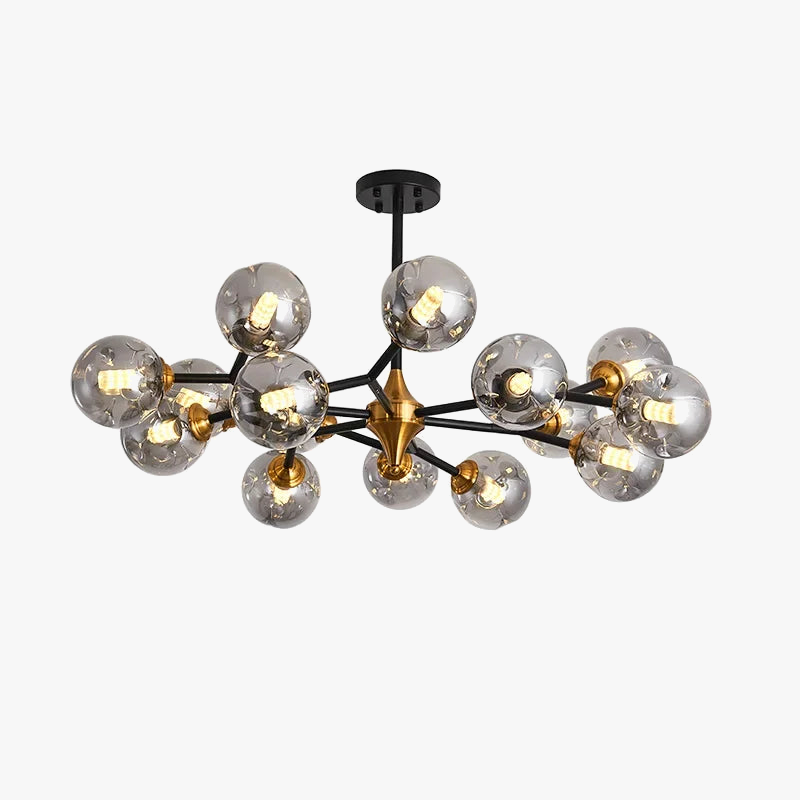 Elegant moderne design lysekrone i transparent