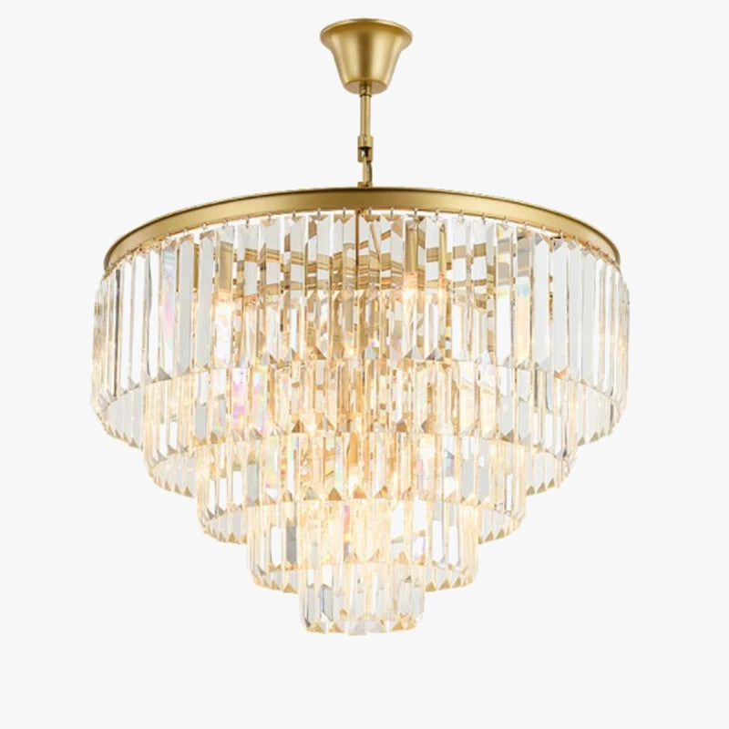 Moderne, elegant, minimalistisk krystallysekrone