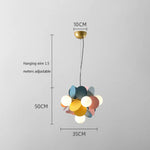 Lustre Moderne Lampes Rondes Colorées Luminaire Chambre