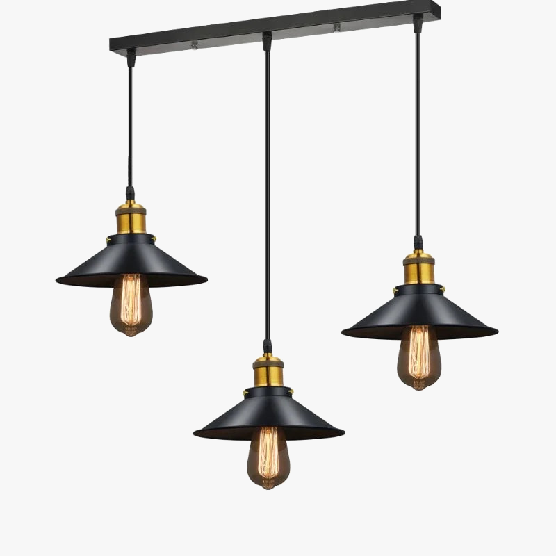 Moderne LED-lysekrone i metal med vintageophæng