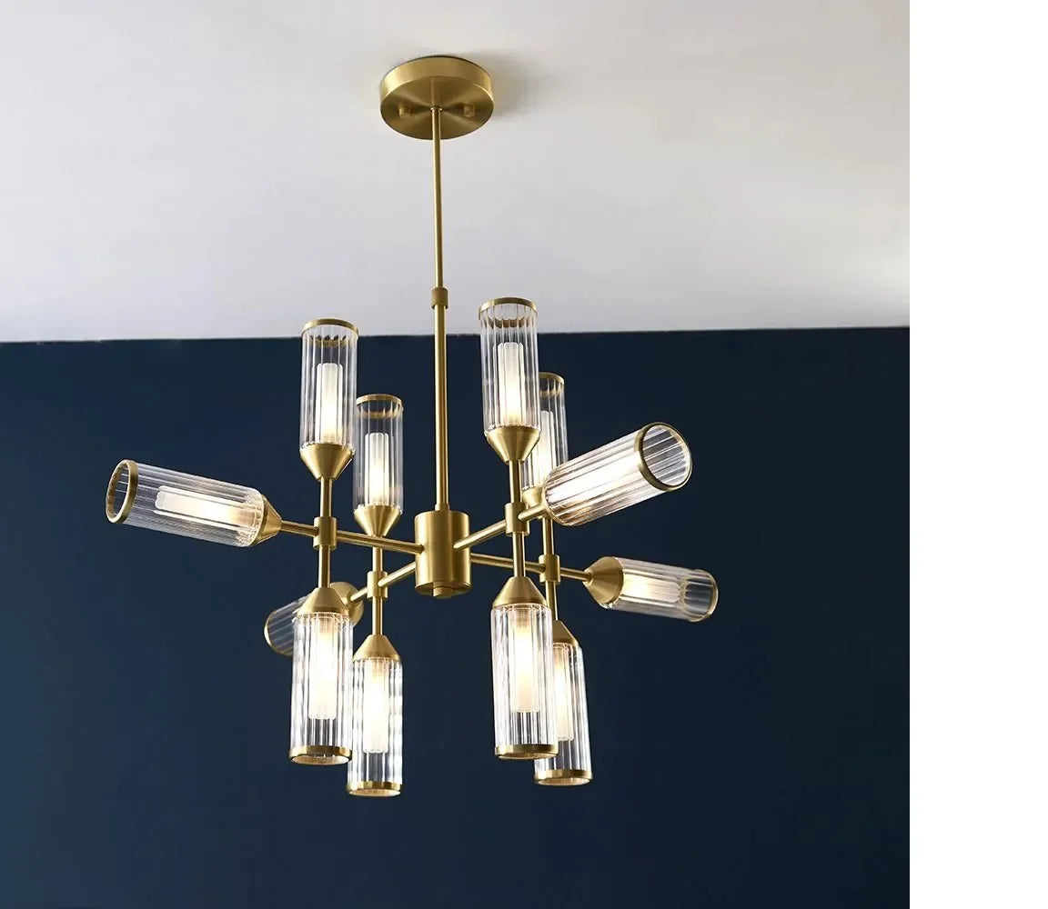 Luksuriøs moderne flerarmet designerlampe til en raffineret atmosfære