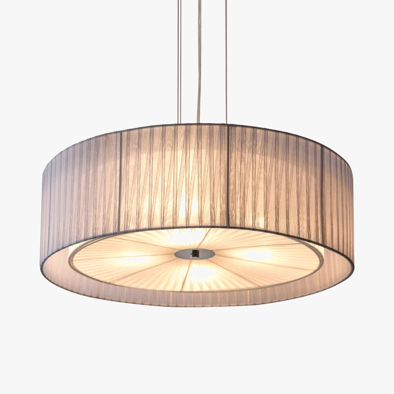 Nordisk moderne jernlampe med gazeskærm