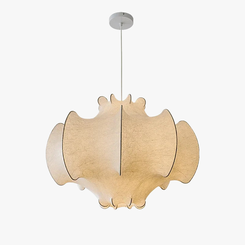 Kreativ nordisk wabi-sabi silke lysekrone med LED-belysning