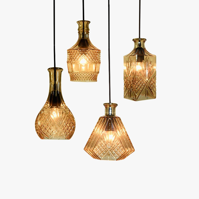 Elegant nordisk glaslysekrone