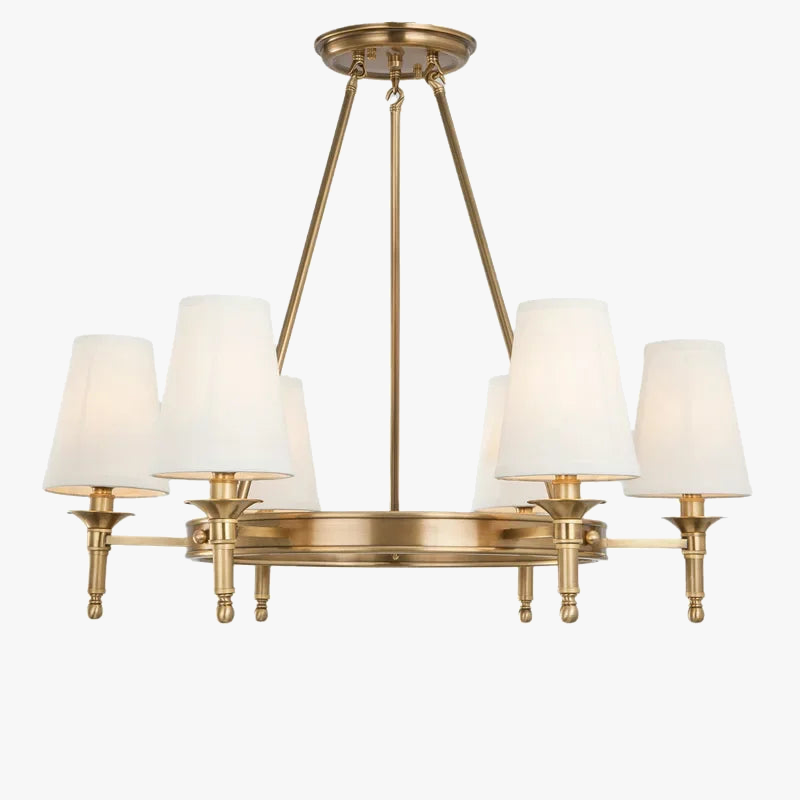 Elegant rund pendel i kobber