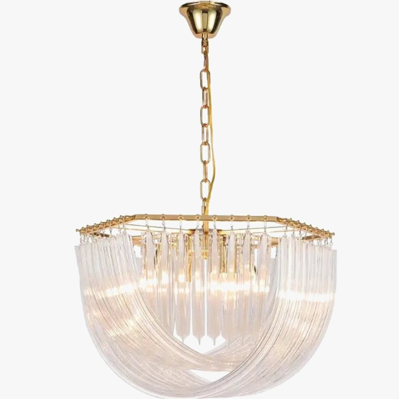 Elegant gylden moderne lysekrone