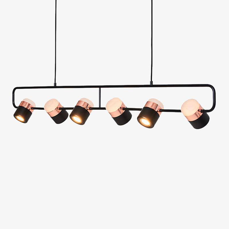 Elegant pendellampe i rosaguld