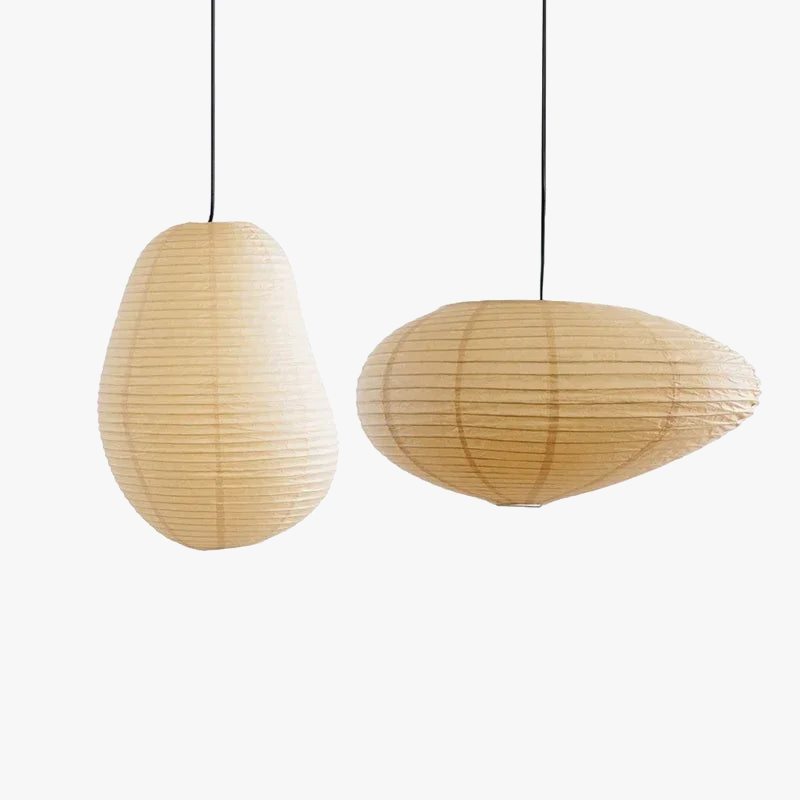 Wabi sabi-lampe i japansk stil, Isamu Noguchi, dekorativ LED