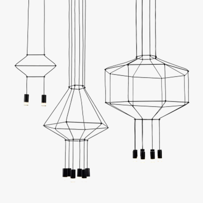 Elegant moderne industriel designlampe
