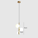 Nordic Glass Ball Led Pendant Lights Brass Black Bedroom Hanging Lamp Modern Living Room Dining