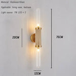 Nordique Designer Élégante Lampe Murale Moderne B-H76 L12Cm / Lumière Froide 6000K Applique