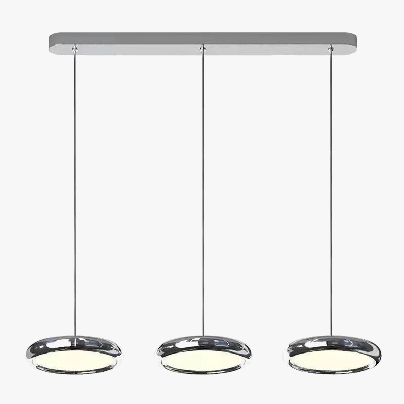 Moderne rund aluminiumslysekrone