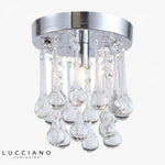Plafonnier Cristal Led Chromé Luminaire Chambre
