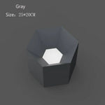 Plafonnier Hexagonal Couleur Géométrique Gris - 25 X 20Cm Luminaire Chambre