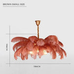 Plafonnier Led Carnaval À Plumes Colorées Marron / S Luminaire Chambre
