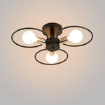 Plafonnier Led Cercles Métalliques Luminaire Chambre