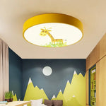 Plafonnier Led Rond Coloré Enfant Luminaire Chambre