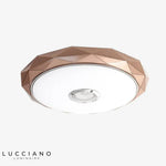 Plafonnier Led Rond Rose Géométrique Luminaire Chambre