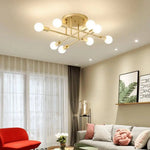 Plafonnier Métal Design Multi-Lampes Rod Luminaire Chambre