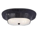Plafonnier Rétro Led Doré En Métal Noir / 36 X 11Cm Luminaire Chambre