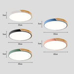 Plafonnier Rond Coloré Métallique Leonidas Luminaire Chambre