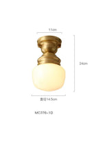 Plafonnier Vintage Doré Luminaire Chambre