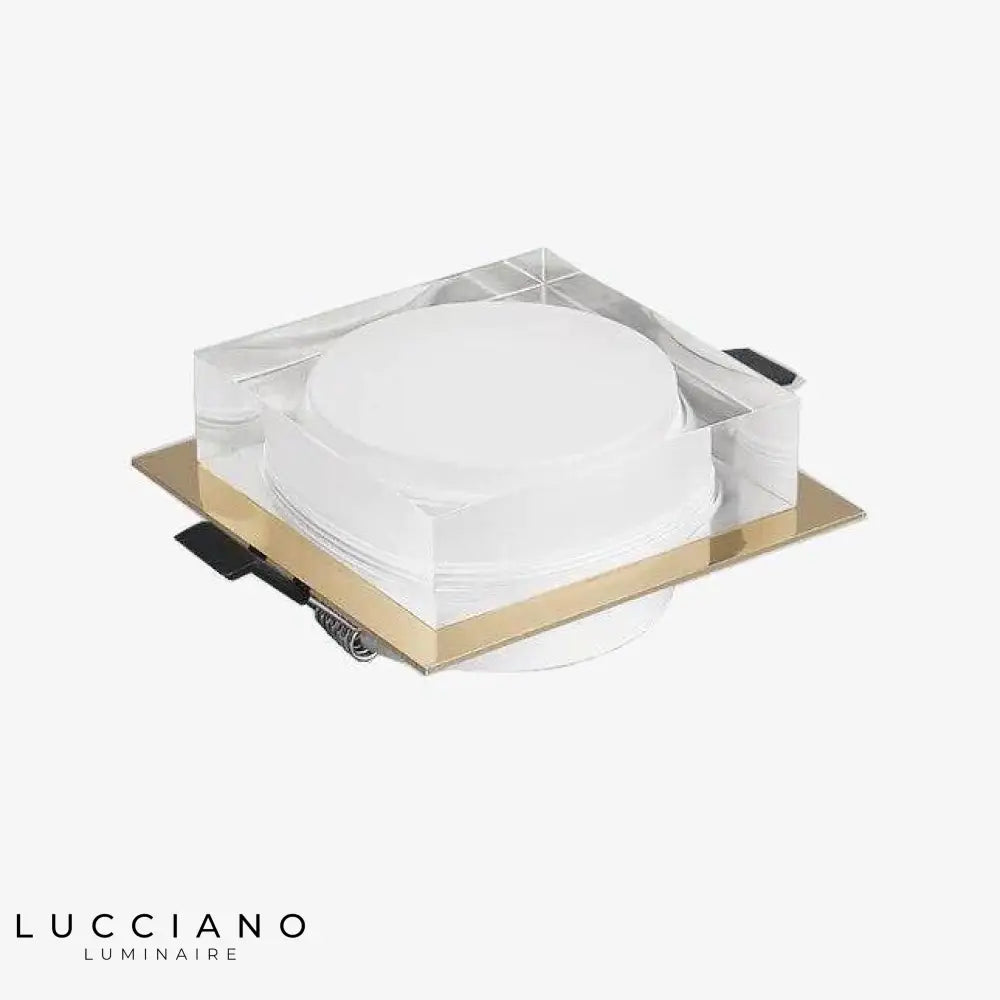 Spot Led Design Carré Chromé Luminaire Chambre