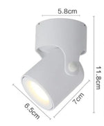Spot Led Rond Ajustable Obby Blanc - S / Chaude Luminaire Chambre