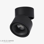 Spots Led Ronds Orientables Design Noir / 7W Froide Luminaire Chambre